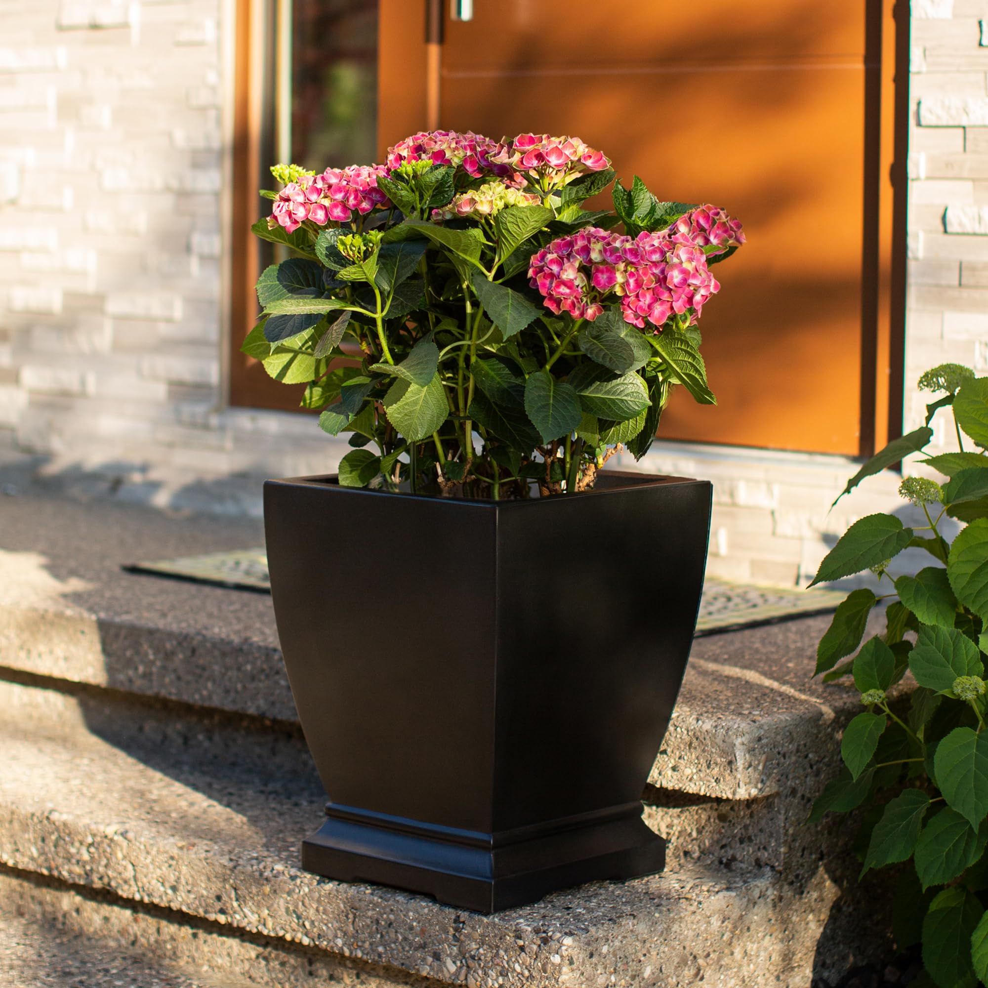 Mayne Acadia 18-Inch Self Watering Tall Planter, Weather-Resistant and Durable, Ideal for Indoor and Outdoor Use, Perfect for Patio, Porch, or Entryway - Image 3