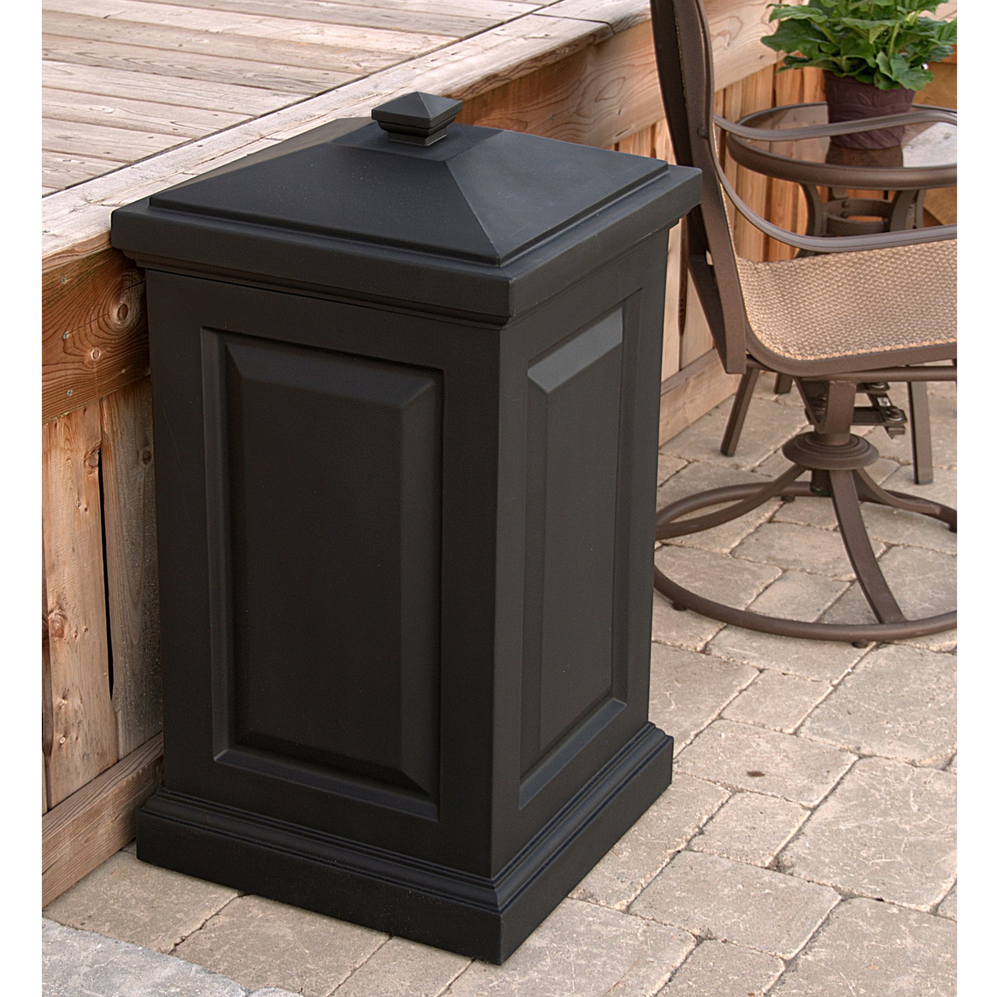 Mayne Berkshire Multi-Purpose Storage Bin - 20in x 20in x 38in - 45 Gallons of Storage Capacity - Polyethylene (4835-B) - Image 3