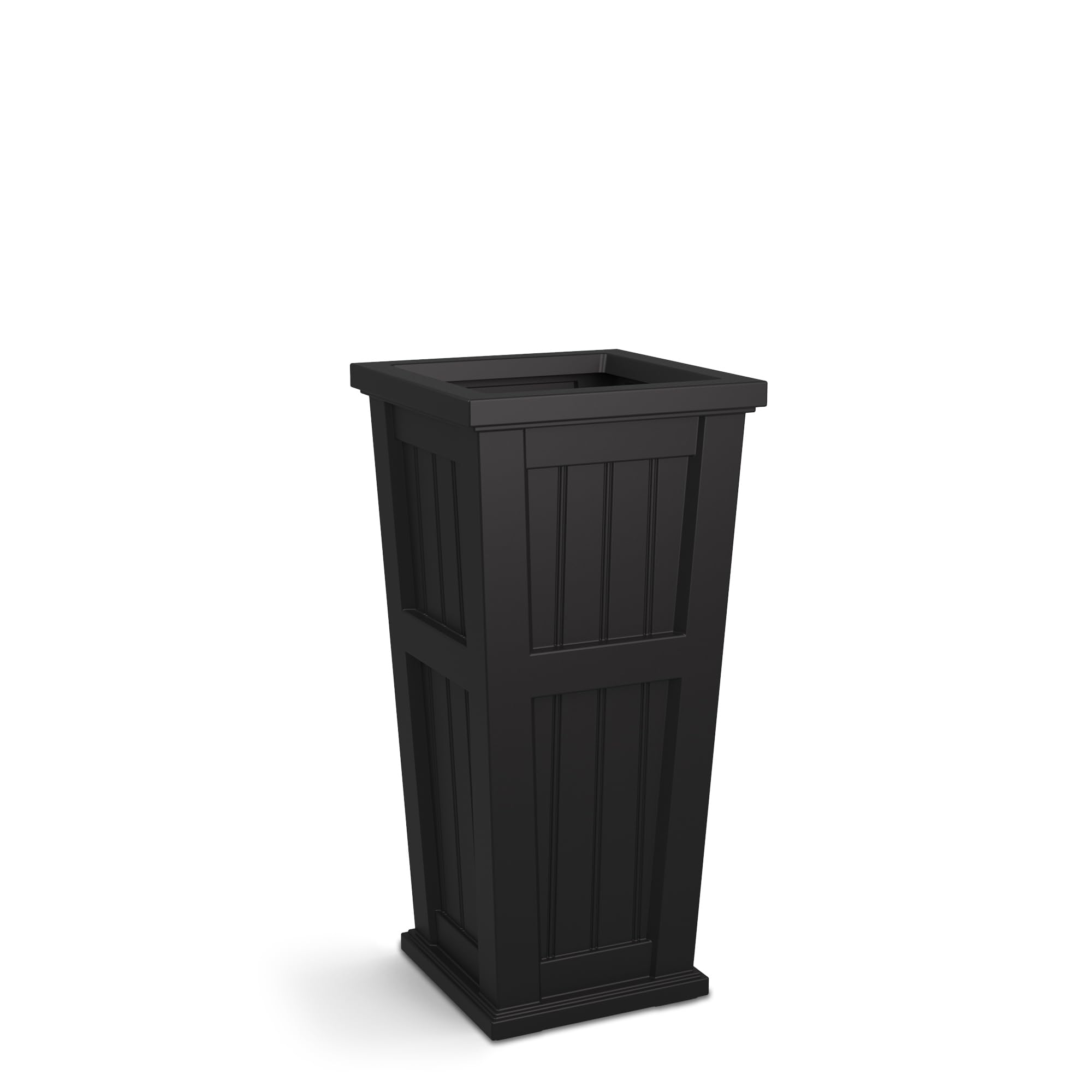 Mayne Cape Cod 32in Tall Planter - Black - 15.5in L x 15.5in W x 32in H - Polyethylene - Built-in Water Reservoir (4843-B) - Image 8