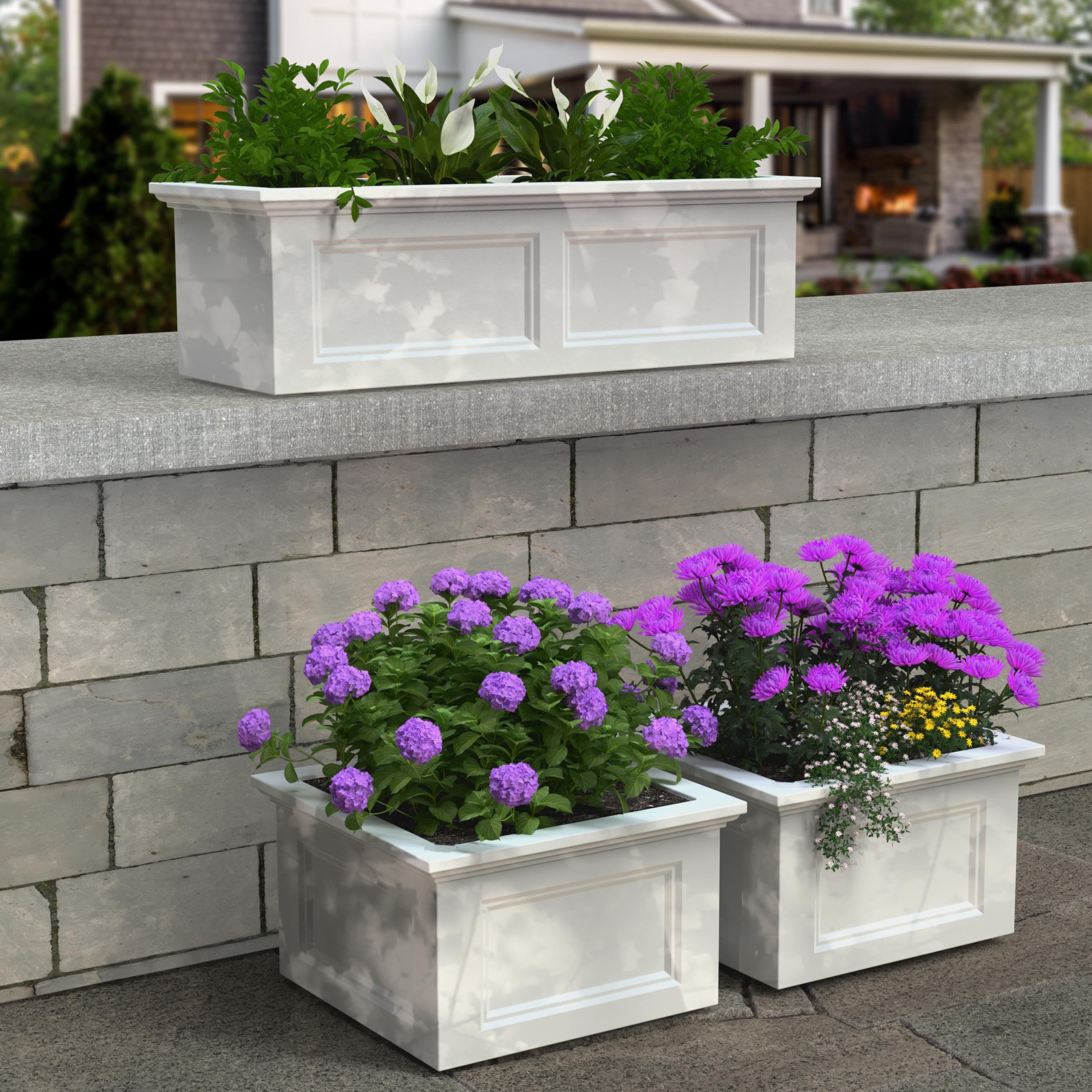 Mayne Fairfield 24x24 Garden Bed - White - Image 4