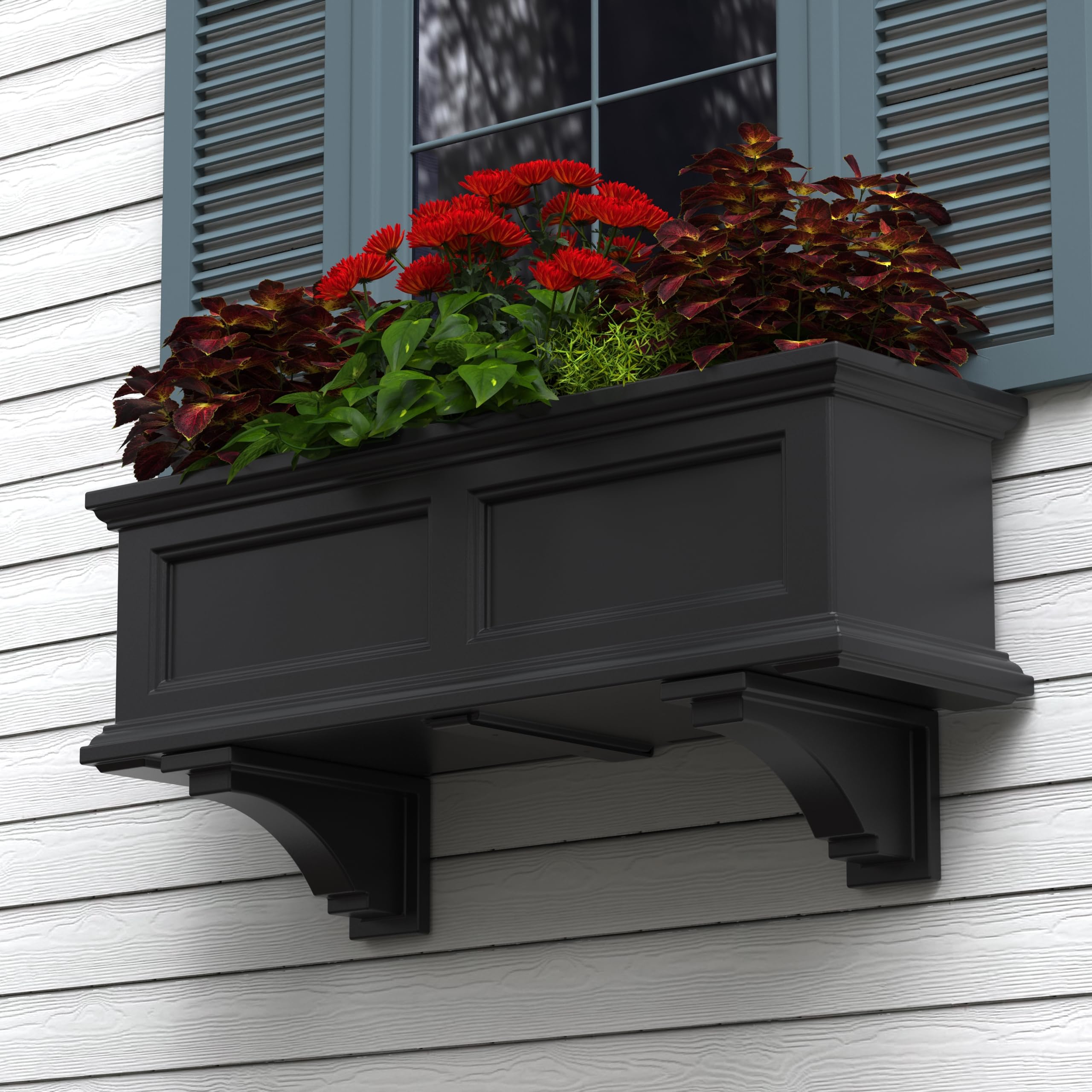 Mayne Inc Fairfield Decorative Brackets, 2-pack, Plastic, Black, Standard (5856-B) - Image 4