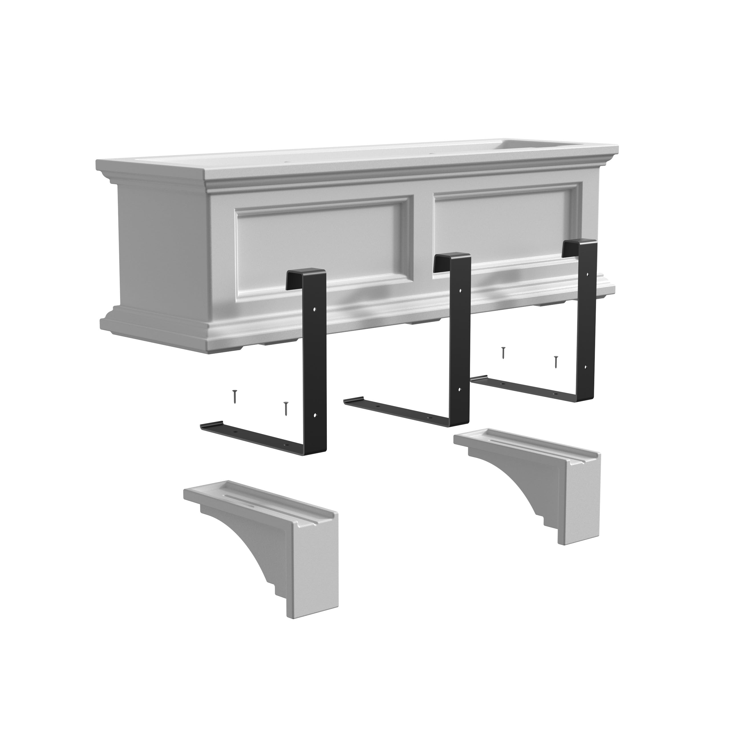 Mayne Inc Fairfield Decorative Brackets, 2-pack, Plastic, Black, Standard (5856-B) - Image 5