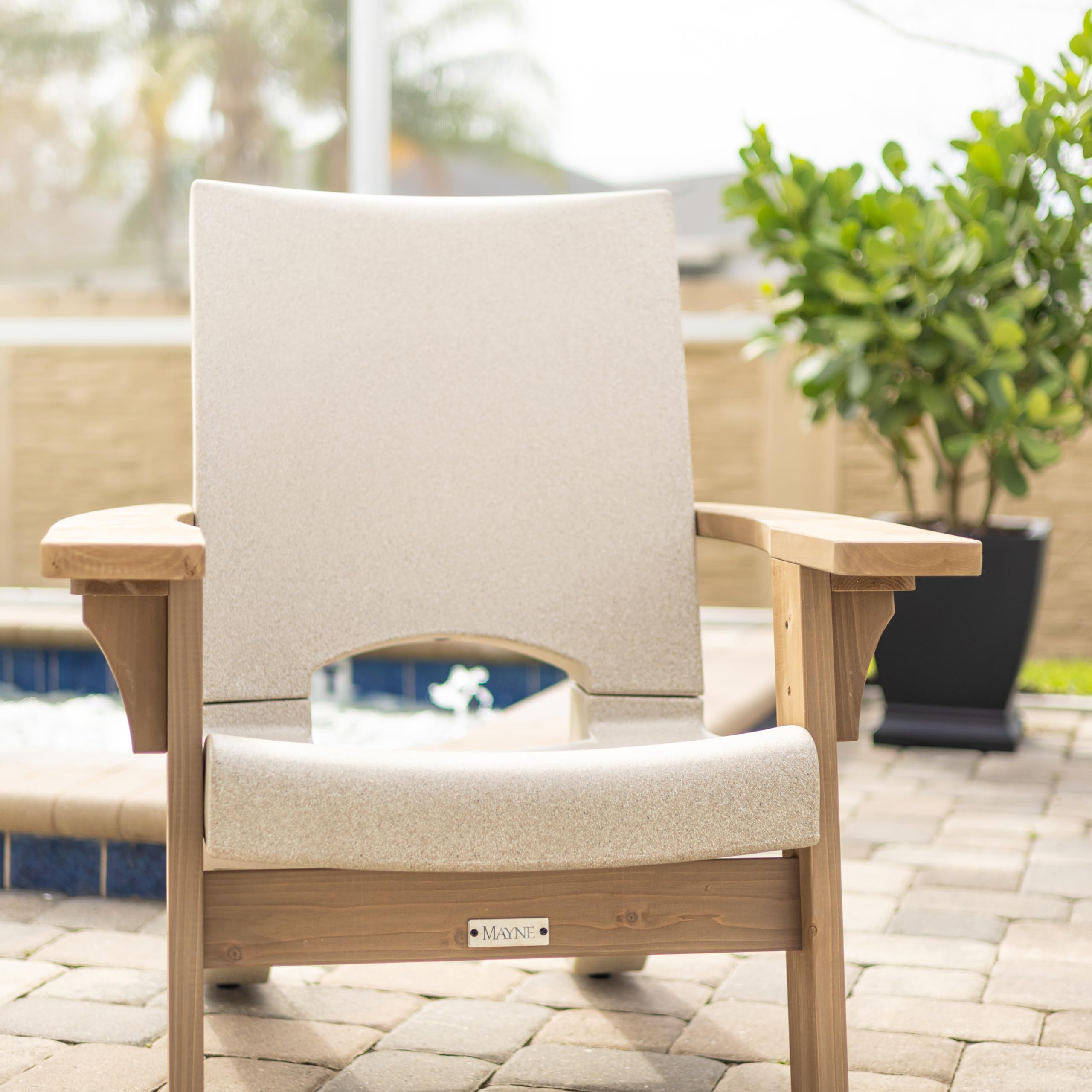 Mayne Mesa Outdoor Furniture Oversized Chair - Modern Patio Furniture with Built-in UV Inhibitors, Climates, Easy Assembly, Spacious Design, Supports Up to 350lbs - Image 8