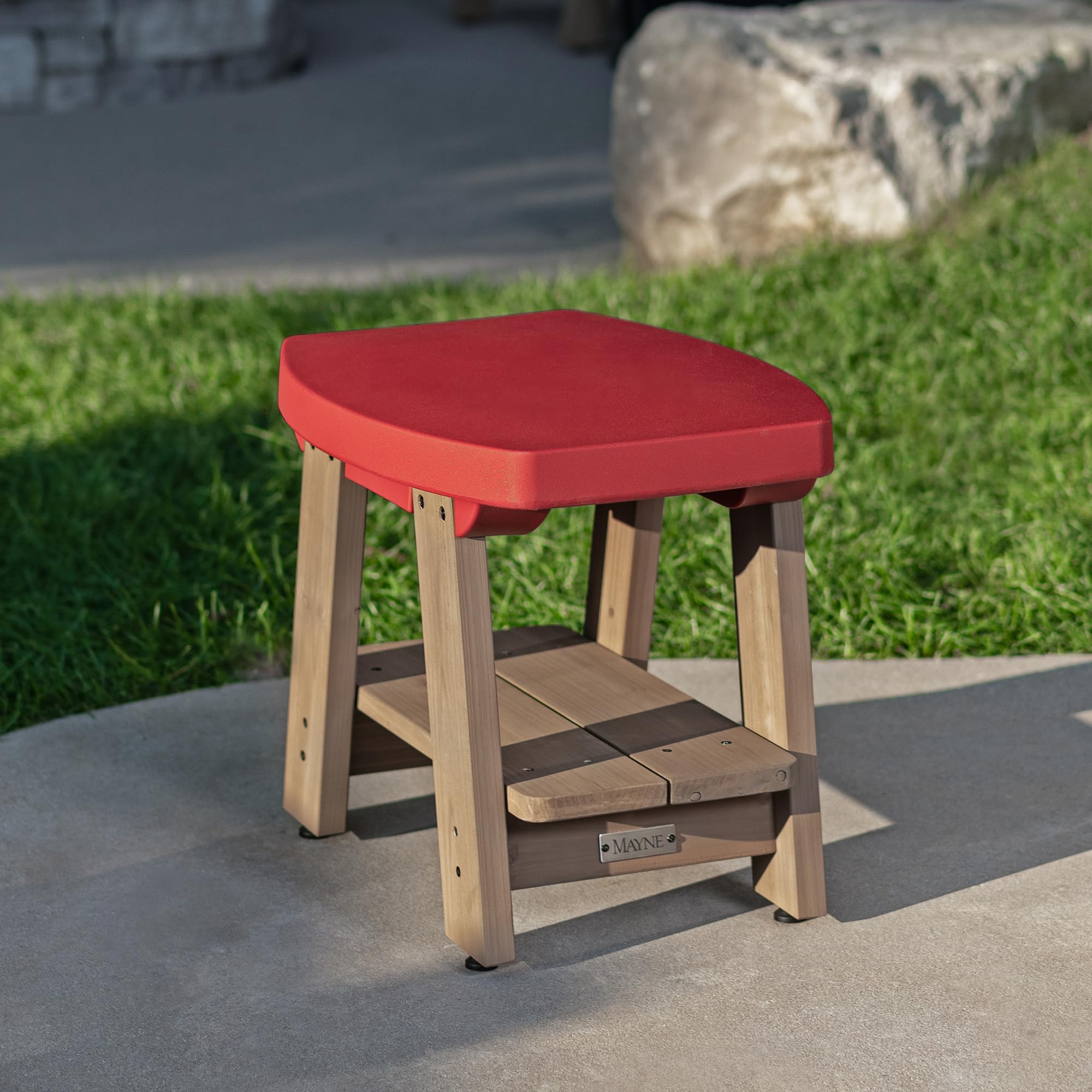 Mayne Mesa Weather Resistant 2-Tier End Table with Built-in UV Inhibitors, Easy Assemble Patio Furniture, Outdoor Furniture for Patio, Porch, Backyard - Image 7