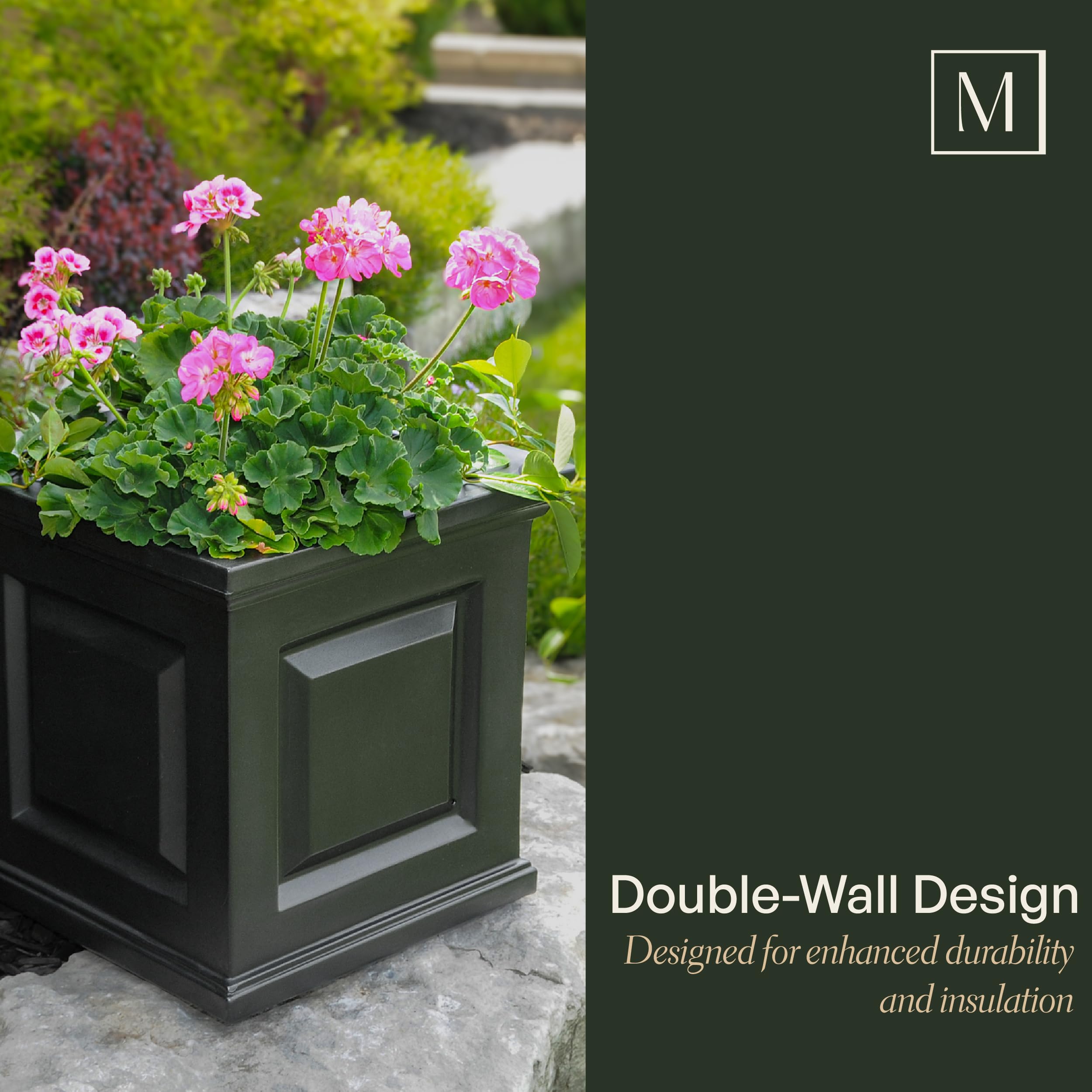 Mayne 5865-ES Polyethylene Planter, Espresso - Image 5