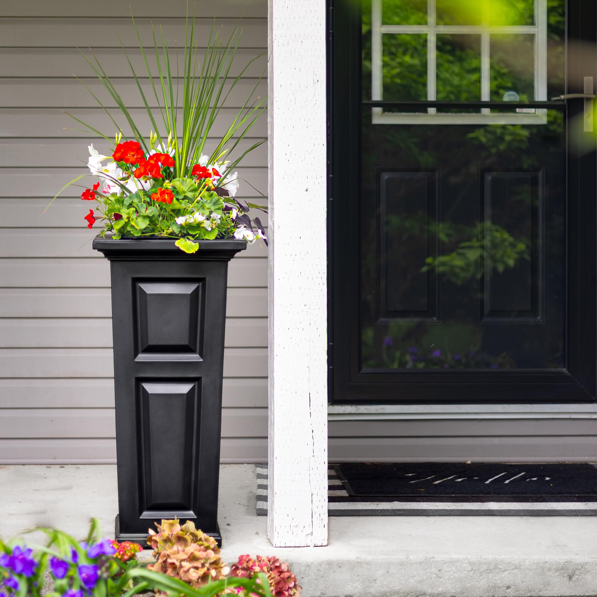 Mayne Nantucket 32-Inch Tall Planter – Self-Watering, Weather-Resistant Planter for Flowers – Durable Outdoor Design for Patio, Porch, or Entryway - Image 9